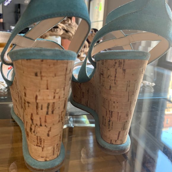 Prada Aqua Blue Platforms - Picture 3 of 3